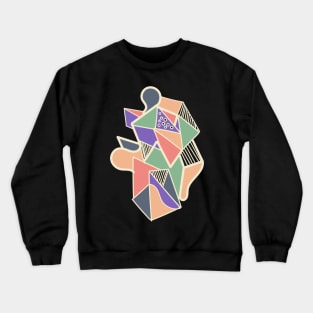 Abstract pastel Modern geometric cute Crewneck Sweatshirt